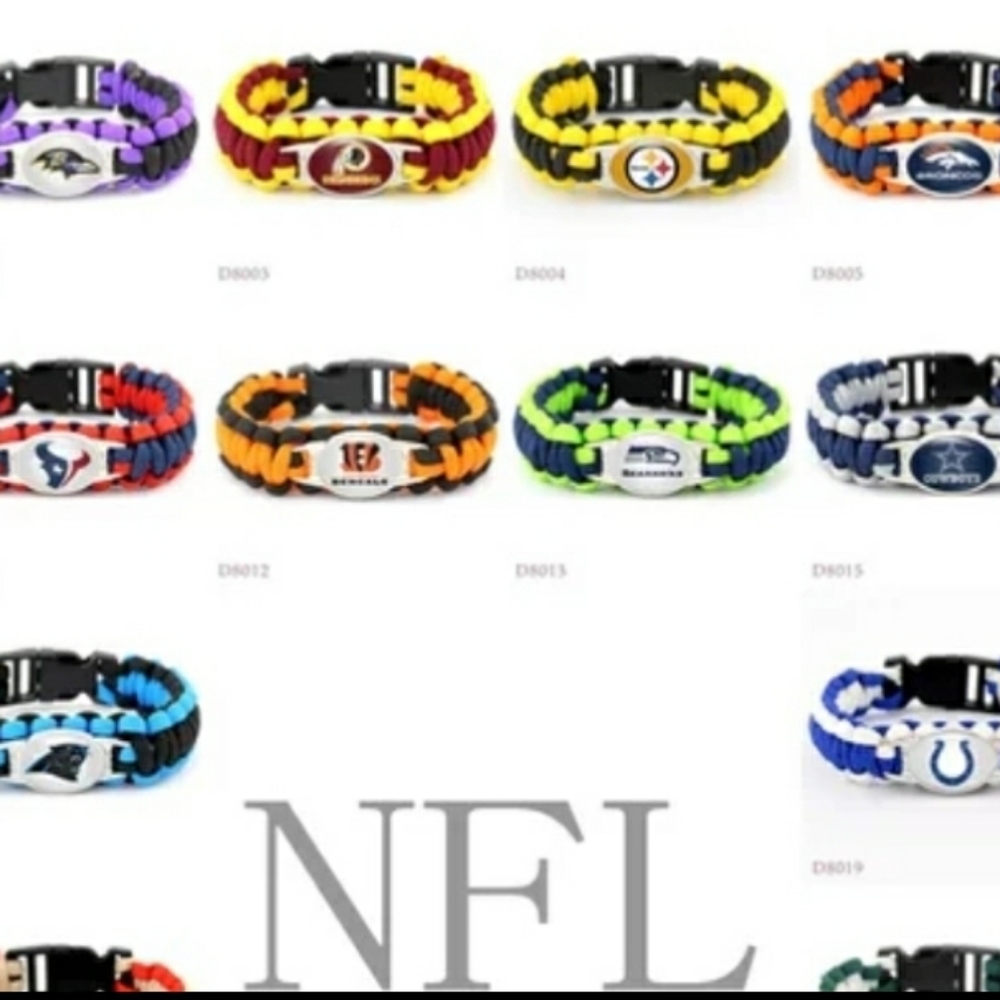 Nfl Teams Paracord Bracelets.  Read Ad